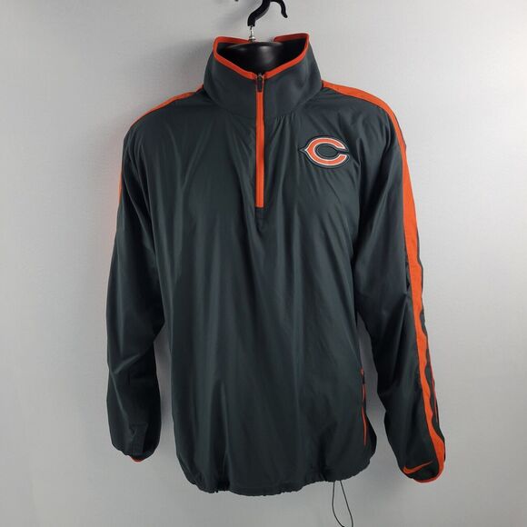 Nike Chicago Bears pullover sweater quarter on field Mens m 3104